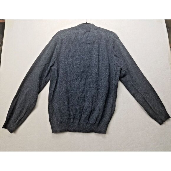 Greg Norman Tasso Elba Sweater Men's XXL 1/4 Zip Pullover heather Gray Mock Neck - Picture 3 of 12